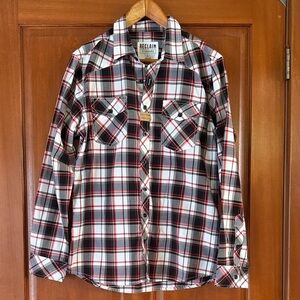 Men's Reclaim Plaid Button-Down Shirt long sleeve